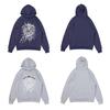 24 Street Spider Web 555 3D Puff Sweatshirt Pants Set Unisex High Casual Sporty