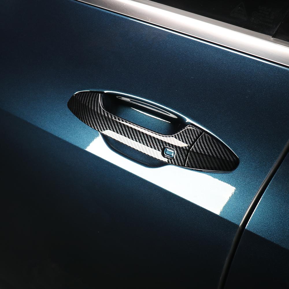 Car Touch-Style Exterior Door Handle in Carbon Fibre Black ABS for Kia Sportage NQ5 2023-2026 Left-hand Drive Exterior Trim