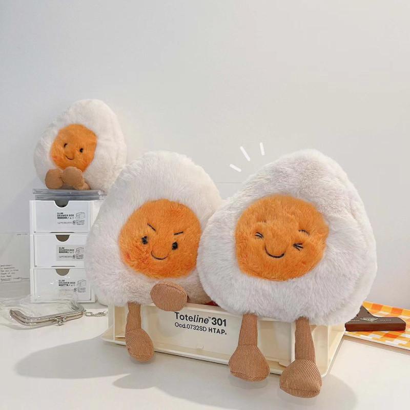 Cute Nordic Boiled Egg Plush Toy For Kids Soft And Cuddly Egg Doll