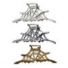 Spider Web Metal Hair Claw Strong Grip Claw Clip Halloween Hairpin Accessory for Parties and Daily Wear