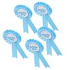5Pcs Brooch Pin Happy Birthday Ribbon Rosette Badge for Special Party Decoration ClothingBlue
