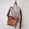 Real Cowhide Crazy Horse Leather Men's Bag Casual Crossbody Retro Fashion Top Layer Shoulder