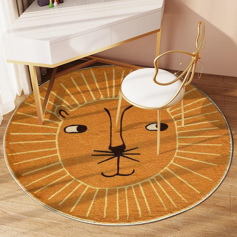 Desenho animado redondo tapete engrossado cashmere como tapete sala de estar quarto tapete tapete quarto infantil círculo tapete decoração do quarto diameter 40cm