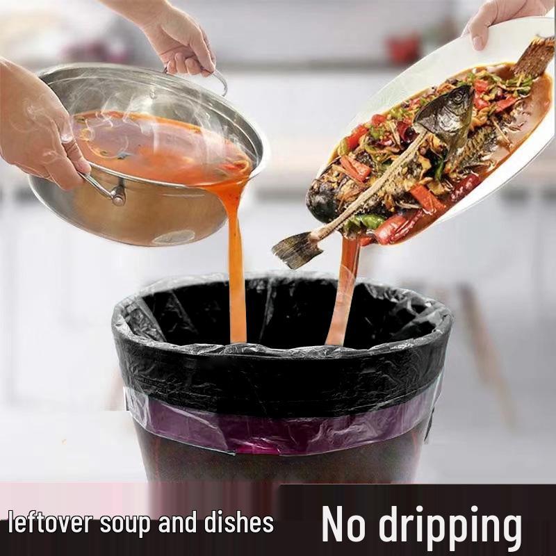 Thickened & Enlarged Drawstring Trash Bags 50x60 - Extra Thick Large Kitchen Household Bags