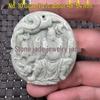 Guizhou Green Dragon Jade Pendant: Zodiac Buddha, Qilin Pixiu Talisman, Landscape and Abundance Designs