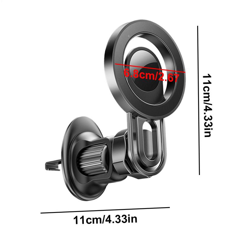Magnetic Car Phone Holder 360 Rotatable Strong Hold Auto Air Vent Mobile Phone Mount For Vehicle RV SUV Driving Travel Road Trip