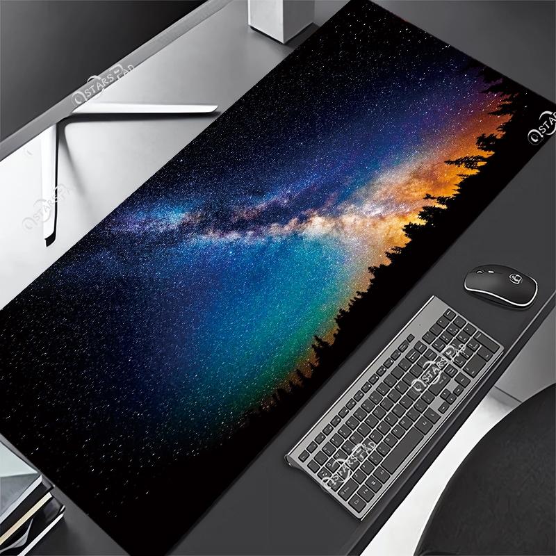 Universe Computer Mouse Pad XL Solar System Gaming Gamer Mat Space Large Mousepad for Keyboard Deskmat Starry Sky xMM XXL
