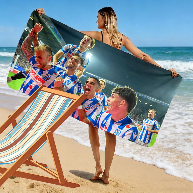 Asciugamano da Spiaggia Stampa SC Heerenveen, Asciugamano Grande Morbido Asciugatura Rapida per Spiaggia Campeggio Nuoto