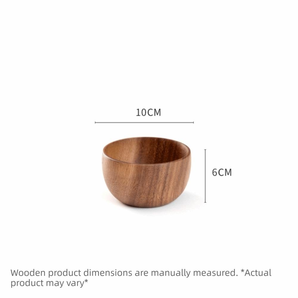 Ciotole di Legno Stile Giapponese Contenitori Rotondi per Cibo Nuove Ciotole per Insalata Articoli per la Cucina