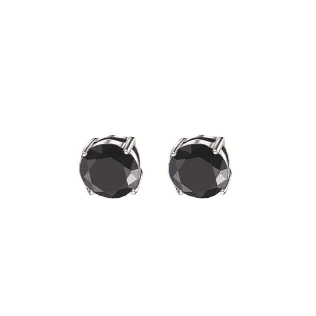 Zirconia Magnetic Ear Clips | No Piercing Faux Stud Earrings for Couples In Stainless Steel