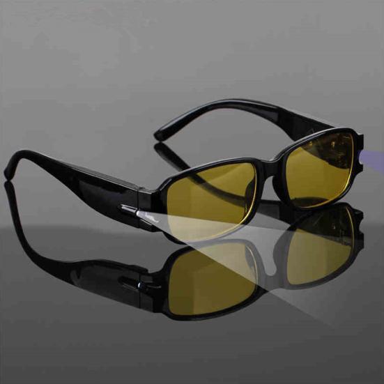Unisex Rimmed Reading Eyeglasses Glasses Spectacles Magnifier with LED Light