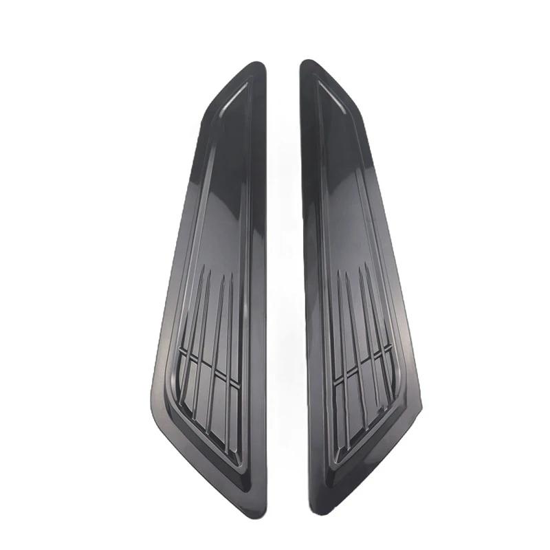 2pcs Car Decorative Front Hood Vent Covers Universal Fender Side Vent Cover, Decorative Air Outlet Scoop, Auto Exterior Accessor