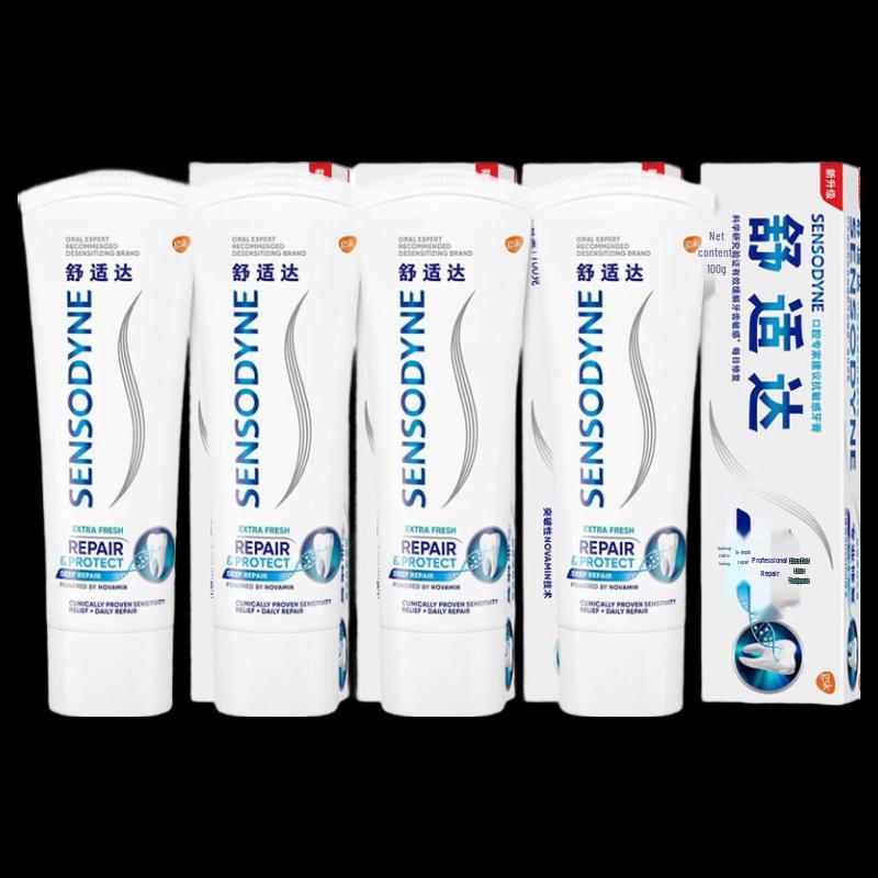 

Зубная паста Sensodyne Repair & Protect Extra Fresh Mint Отбеливающая 100 г (4-Pack)
