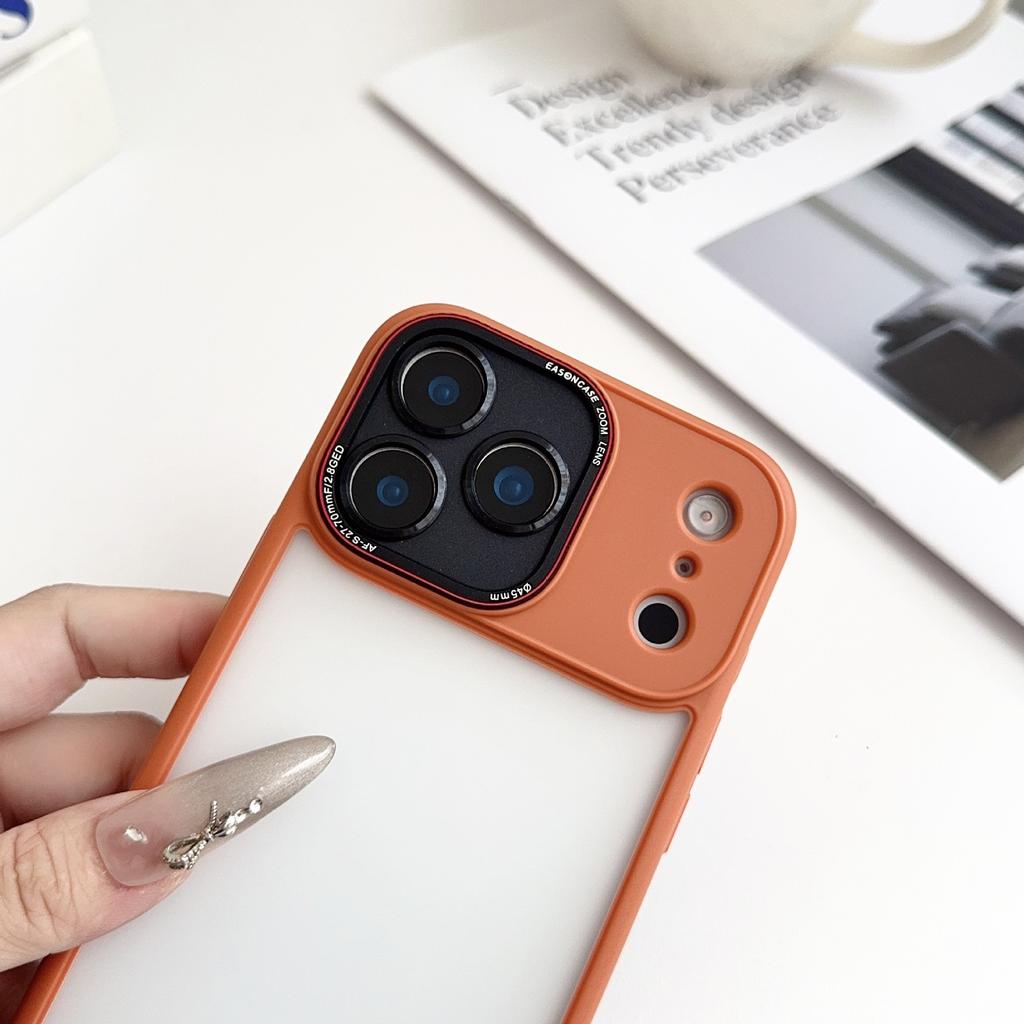 Lycra Fine Hole Is Suitable for iPhone17PROMAX Skin Matte Mobile Phone Case Apple 16 Semi-transparent Anti-drop Protective Case