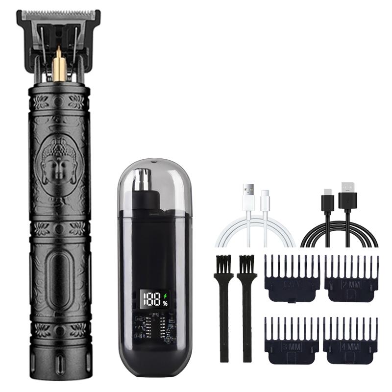 New Nose Hair Trimmer And T9 Hair Clipper Set For Mens Care Set Portable Mini USB charging Nose And Ear Hair Trimmer 2025