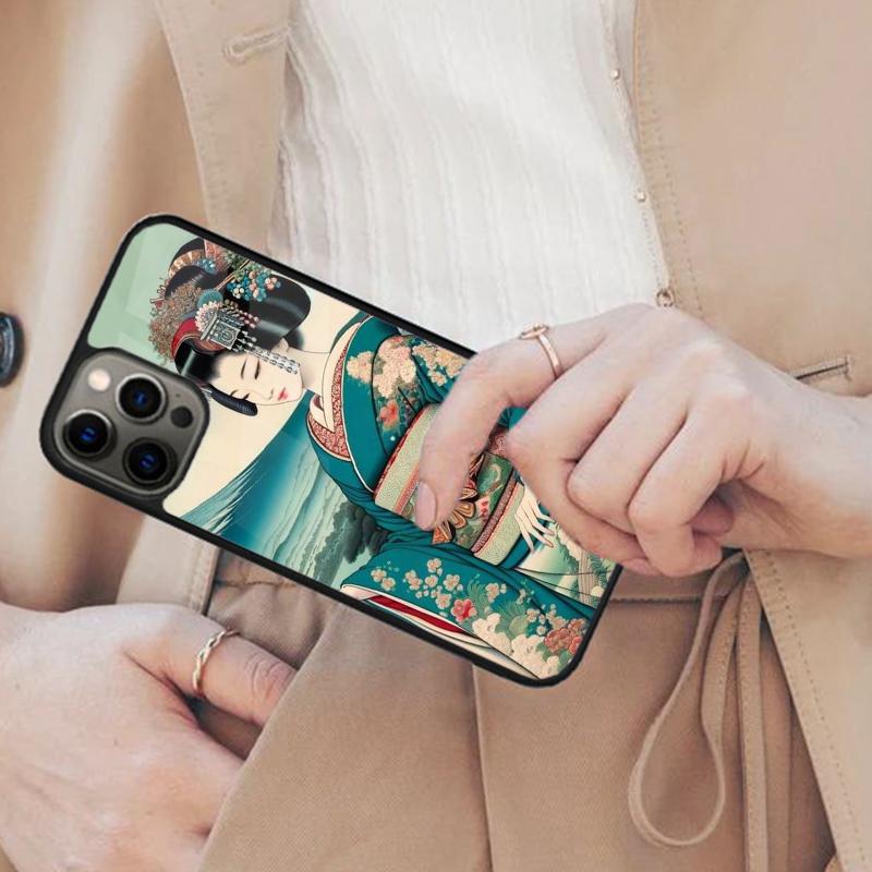 

Japanese Anime Geisha Magnetic Phone Case For APPLE iPhone 17 Air 16 14 13 12 Pro Max 15 Plus Wireless Charge With MagSafe Cover iPhone 14