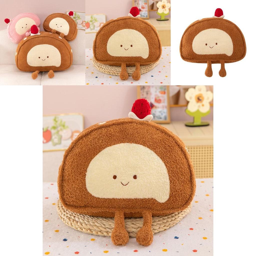 Cartoon Soft Swiss Roll Plush With Pp Cotton Filling For Kid Home Decor