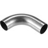 Bend Elbow Pipe Tube, 1.25" OD 4" 3.15" Leg 90 Degree DIY Exhaust Pipe Intercooler Air Intake Tube Universal for Car Truck Automotive Durable 304