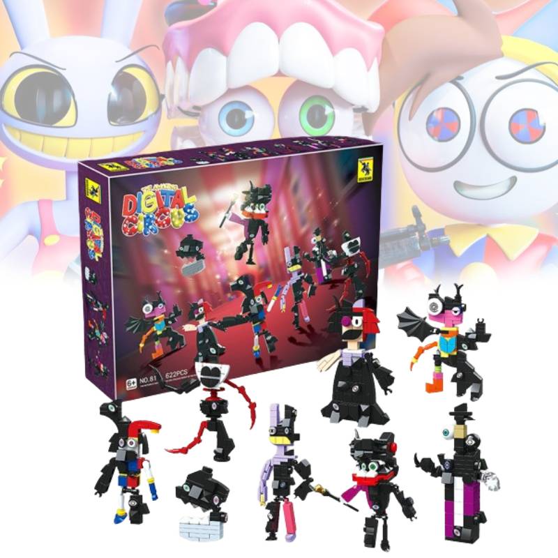 The Digital Amazing Circus Building Blocks Fashion Classic Childrens Toy Puzzle