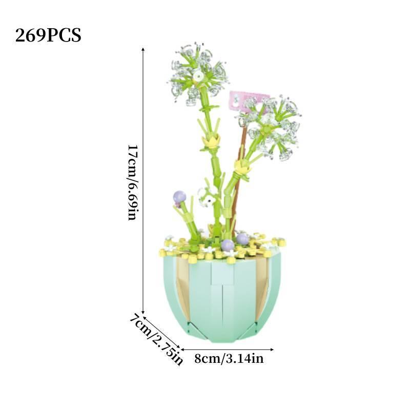 

Rose Sunflower Eternal Flower Desktop Decoration Teacher s Day Bouquet Educational Assembly Building Blocks Toy Dandelion