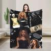 Warm Blanket Decorative Shakira Throw Blanket Singer Pop Flannel Bedspread For Living Room Street Trend Sofa Bed Cover