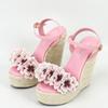 Sandali scarpe ffins 14 cm Sexy Zoccoli Zeppa Espadrillas Platform Estate Tacco Scarpa Spessa Bassa Alta Comoda Ragazze Trasparente Tacco alto