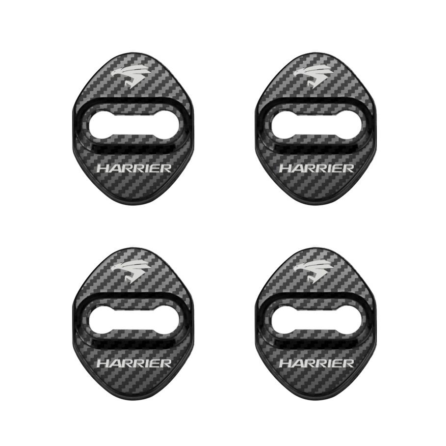 4pcs Car Door Lock Cover Protect Buckle Cover Stickers For Toyota Harrier Accessories K33