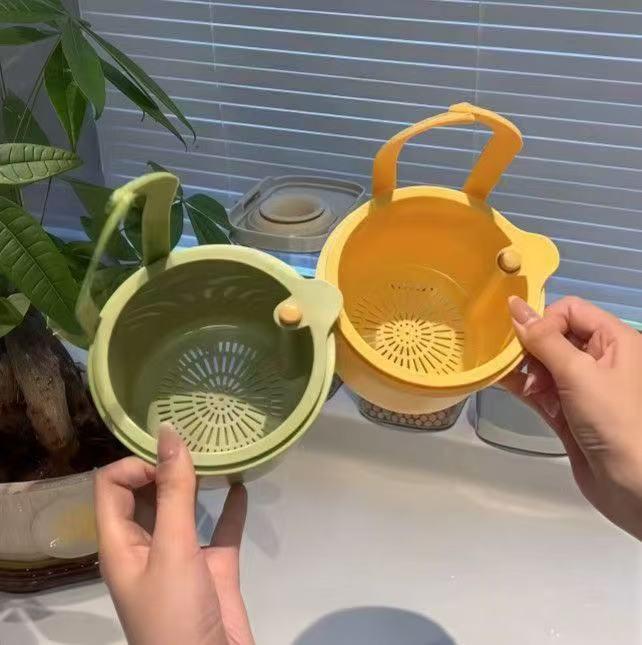 Press-Type Hanging Dish Rack: Multi-functional Kitchen Basket & Faucet Filter