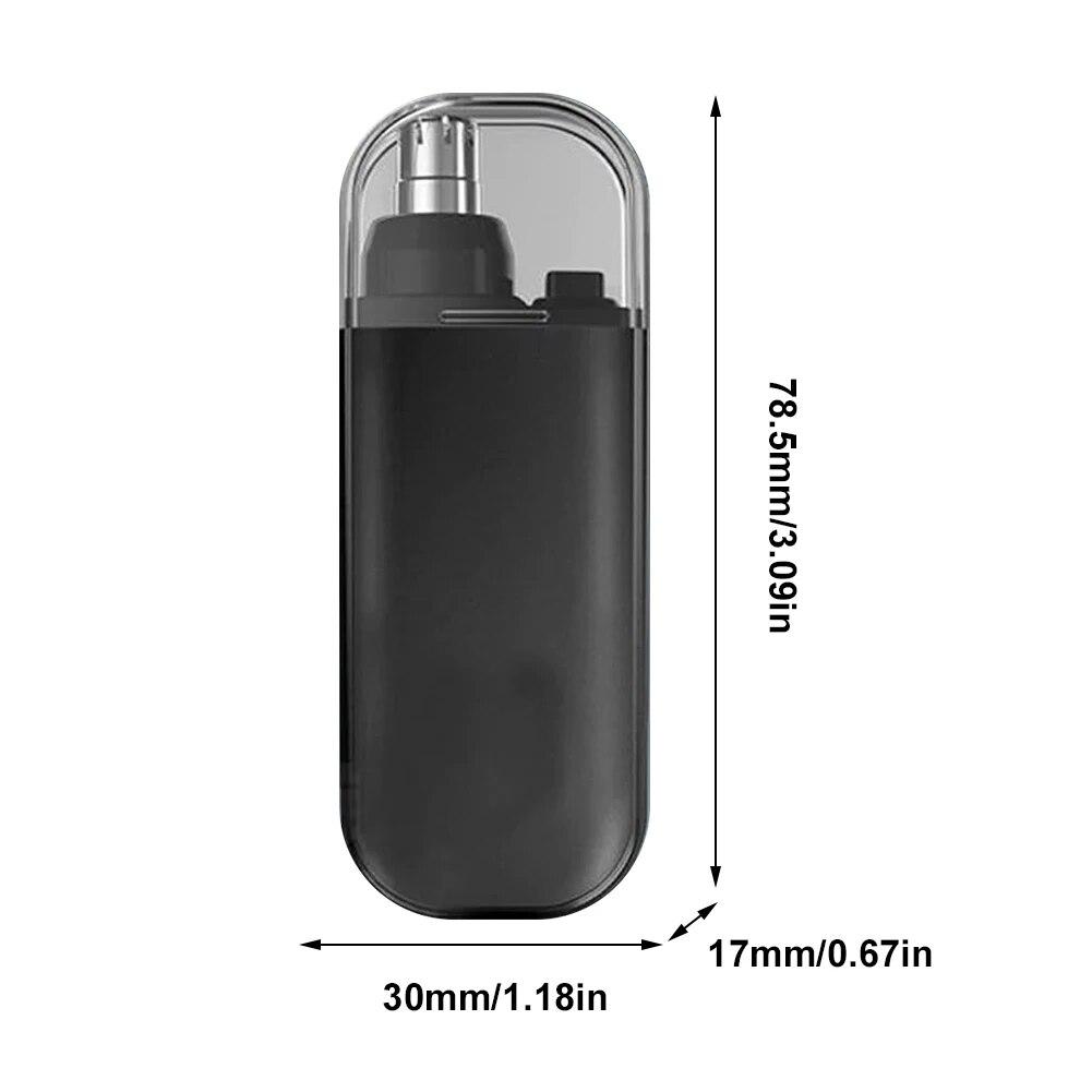 

Nose Hair Trimmer USB Charging Dual-Edge Blades Electric Portable Men Mini Nose Hair Trimmer Face Care Kit Tools 7000 RPM чёрный