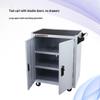 Movable Three-Layer Hand Cart: Multi-functional Auto Repair & Household Tool Box with Cabinet Door