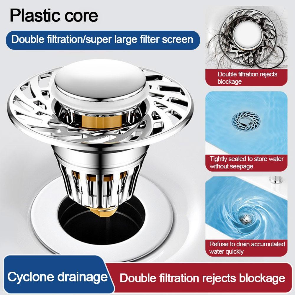 Copper Core Floor Drain Filter Mesh Anti-clog Sink Strainer  Bathroom Accessory