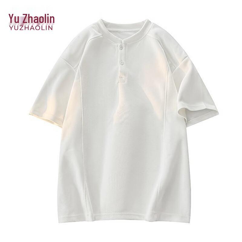 YUZHAOLIN Men s Stand-Up Collar Short Sleeve Polo Shirt 2XL
