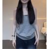 Two-color Big Halter Woolen Vest Summer New Knitted Sweater Loose Sleeveless Bottom Stacked Top