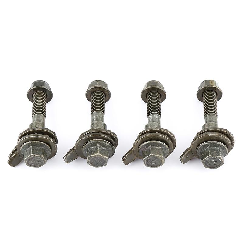 4pcs 14mm Steel Adjustable Camber Bolt Kit for Vehicle Wheel Alignment Camber Correction Cam Bolt Set