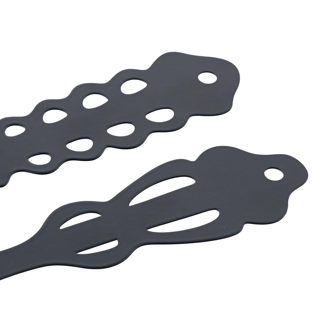 Fourchette Cuillère en Métal Noir Suspendue Décor Mural Cuillère en Forme de Grande Plaque de Cuisine Noire Forme de Cuillère Suspendue Murale Maison