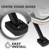 Motorcycle Kickstand Pads Rubber Stabilizers Non Slip Surfaces Motorcycle Side Stand Protector set for Secure Parking