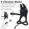 Vibrating Cock Ring Penis Ring for Men Ejaculation Delay Remote Control Penis Extension Clit Stimulator Sex Toy for Couples 18+
