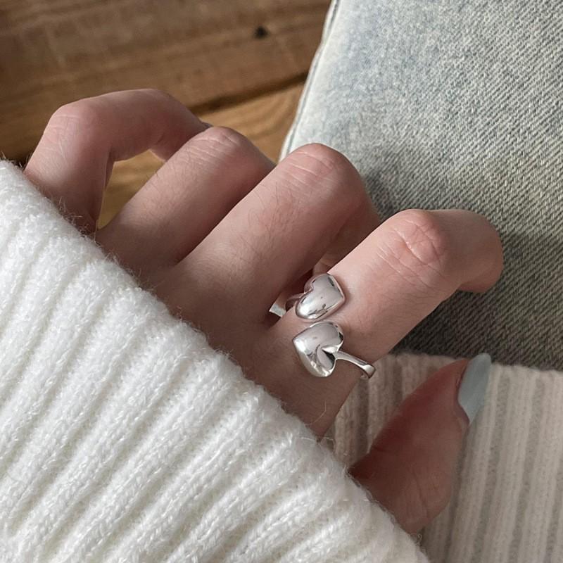 Highquality S925 Pure Silver Pink Zircon Ring For Women With Modern Geometric Style Perfect For Layering With Rings Other