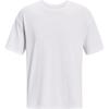 Camiseta de Manga Corta Oversized de Peso Pesado Ua para Hombre, Tops de Color Sólido con Cuello Redondo, Blanco 1384037-100