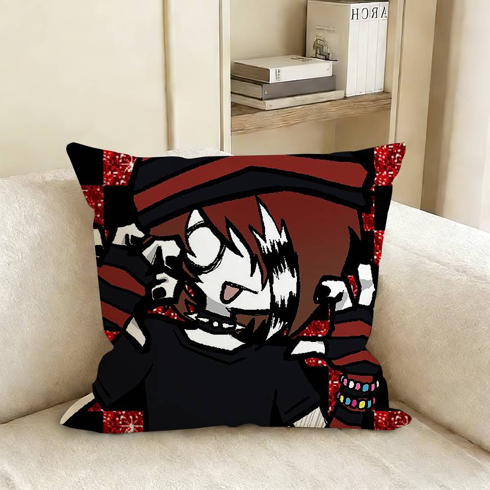 EEmo SSubculture Art Pillow Cover Sofa Cushion Cover Home Room Decoration Children Gift