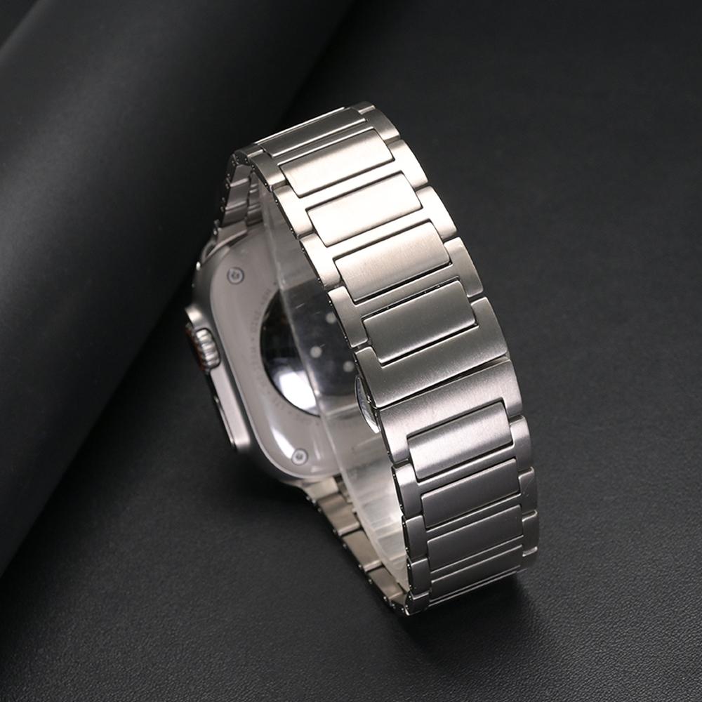 Titanium Watchband for Apple Watch Ultra 3 Strap 49mm Series 11 10 46mm SE3 Luxury Wrist Bracelet for Iwatch 9 8 7 6 5 44mm 45mm