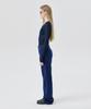 WNDERKAMMER U-Neck Sheer T-Shirt_Navy