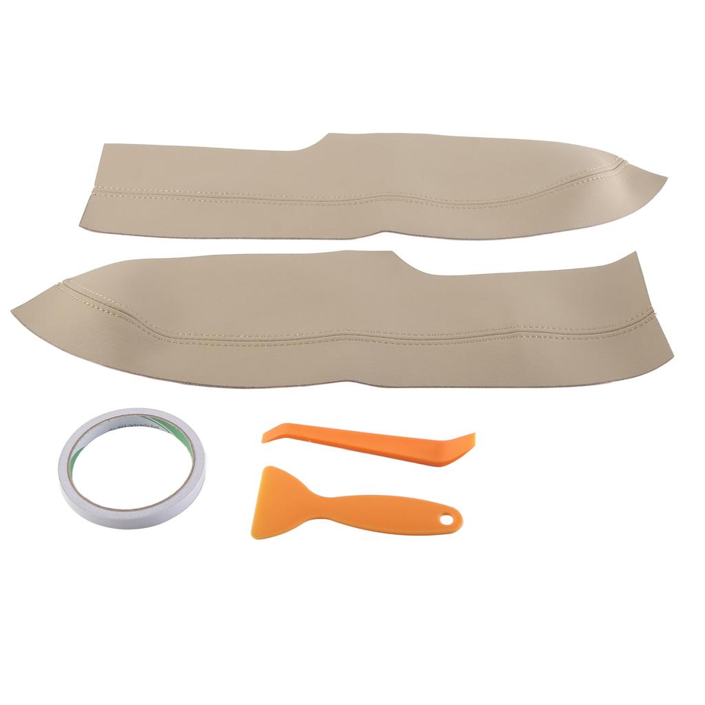 2 Teile/satz Mikrofaser Leder Front Tür Panel Armlehne Abdeckung Protector Kratzfest Ersatz für