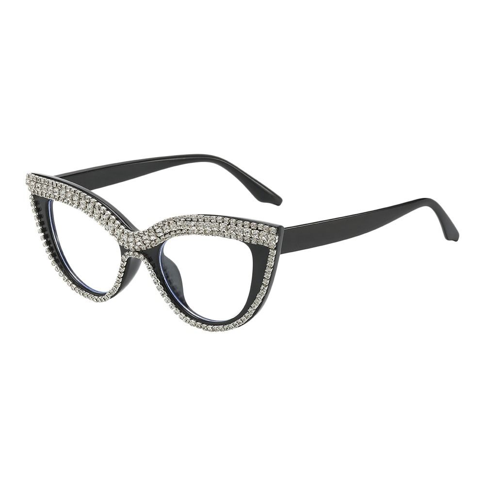 Comfortable Rhinestone Reading Spectacles Vintage Square Presbyopia Eyeglasses Eye Protection Ultralight Optical Grade Eye Spectacles Office