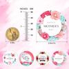 500 Pcs 1 Inch Mother's Day Stickers Kraft paper Adhesive Sticker Labels