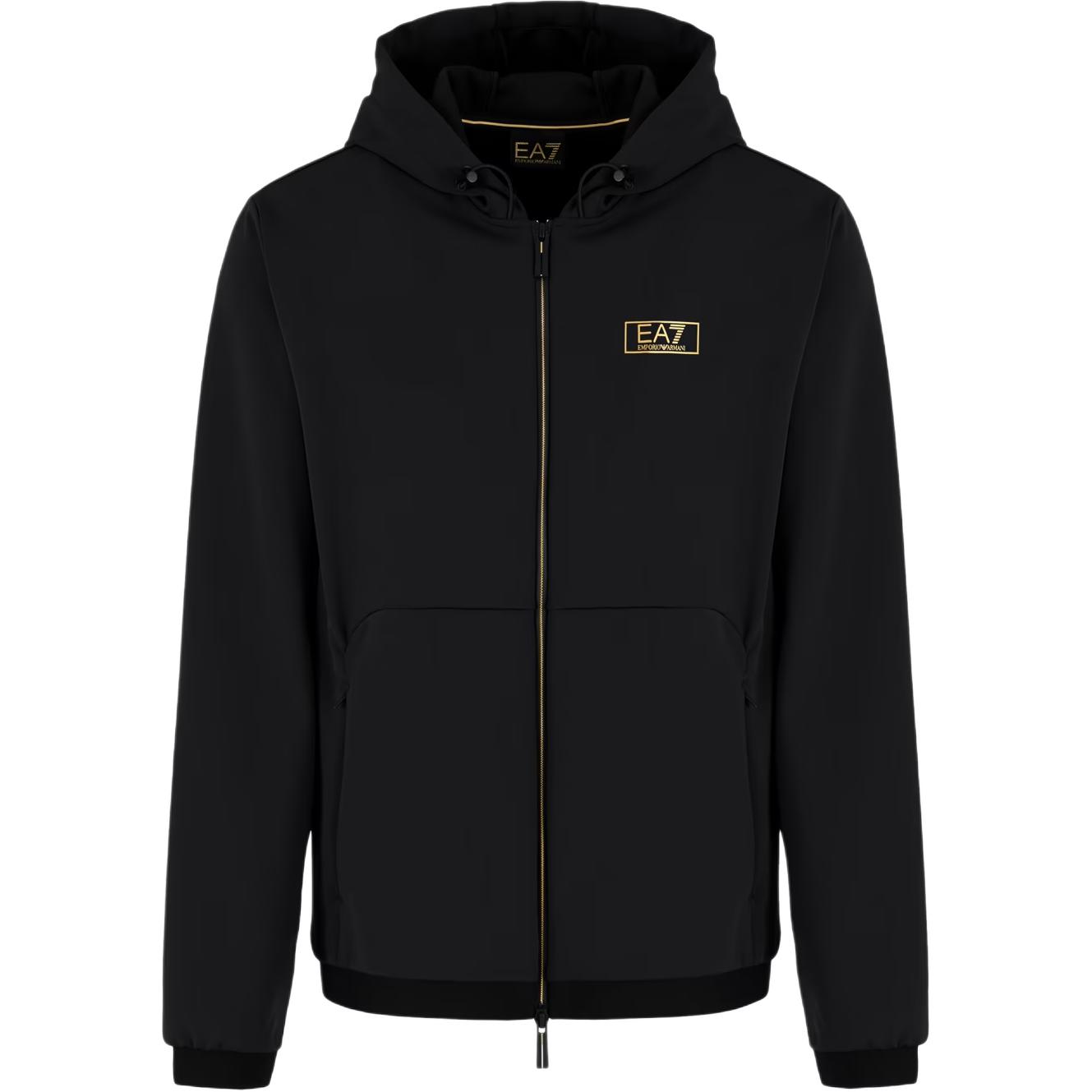 Emporio Armani Худи с логотипом в стиле колор-блок Мужские худи Черный 7M000035-AF10343-UC001 M