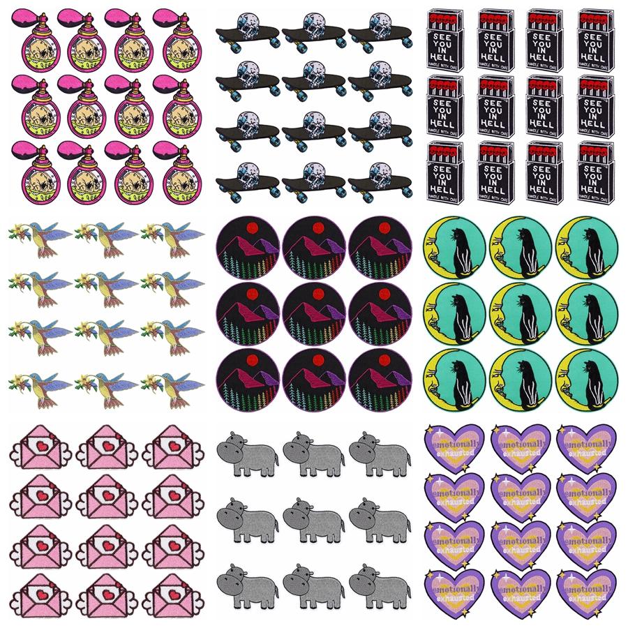 

10 шт./лот, оптовая продажа, вышивка, железные нашивки для одежды, нашивки для одежды, куртки, декор, аппликация, принадлежности для шитья