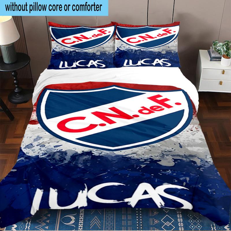 Montevideo Shield Emblem 3PCS Bedding Set 2D Printing (Includes 1 Duvet Cover + 2 Pillowcases Coreless), Bedroom decor,Fan Gift