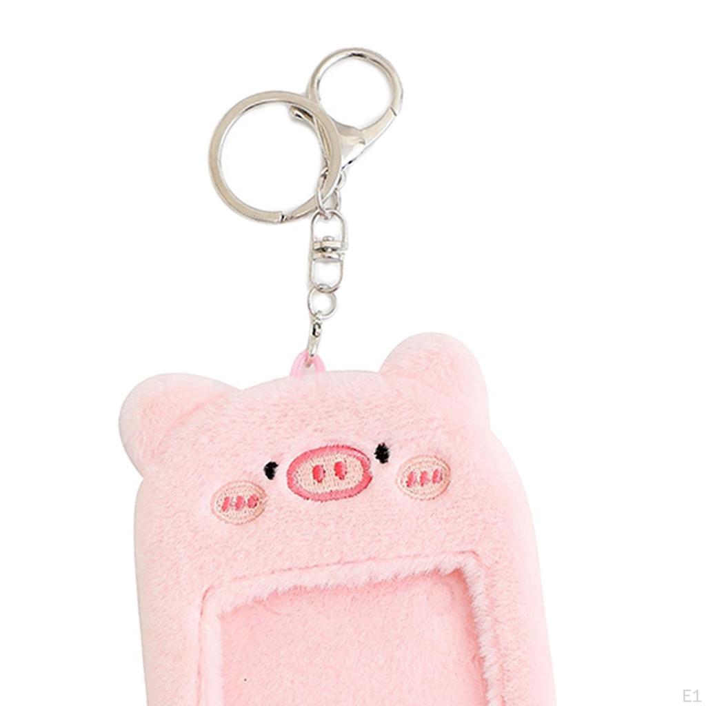 Cartoon Cute Plush Photocard Holder Photo Sleeves Portable Case ID Card Cover for Birthday