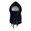 Cute cartoon bear plush hat scarf integrated women's autumn and winter thickened cold-proof ear protection scarf hooded